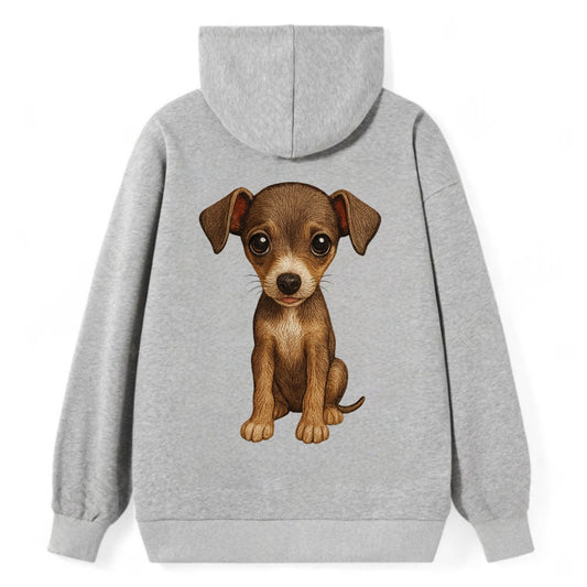Baby Italian Greyhound Puppy - sleek tiny body, long legs, gentle eyes, - Classic Pullover Hoodie - Grey