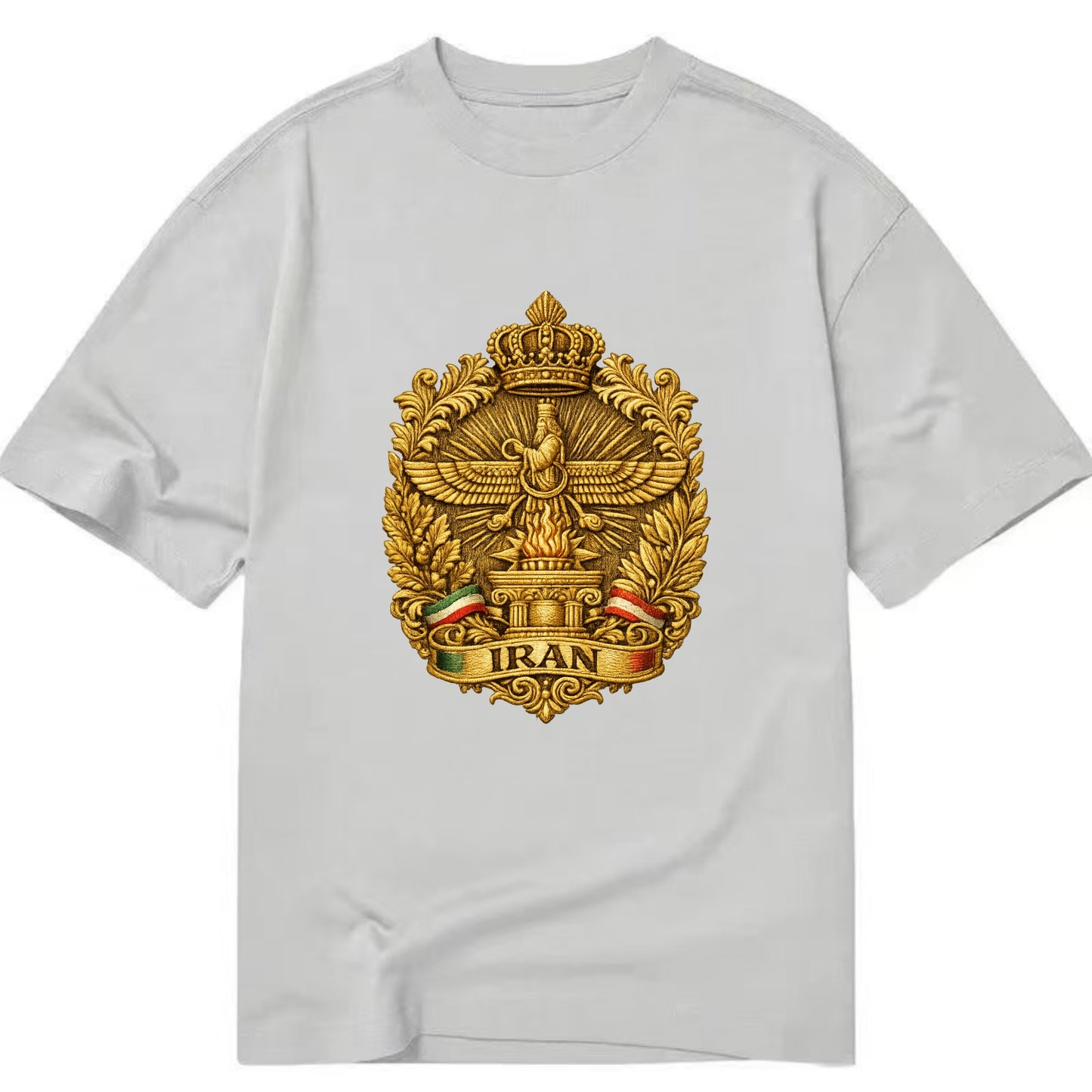 Iran Fire Temple Emblem - Classic T-shirt - Grey