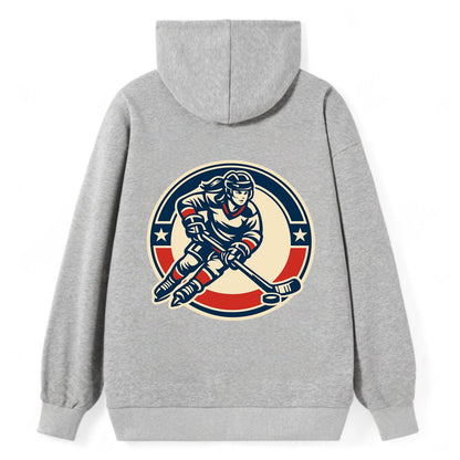 Fearless Ice Warrior - Classic Pullover Hoodie - Grey