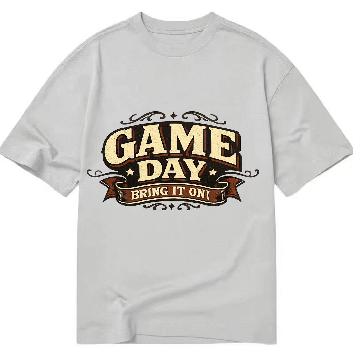 Bold typography design - "GAME DAY" - competition ready, bring it on - Classic T-shirt - Grey