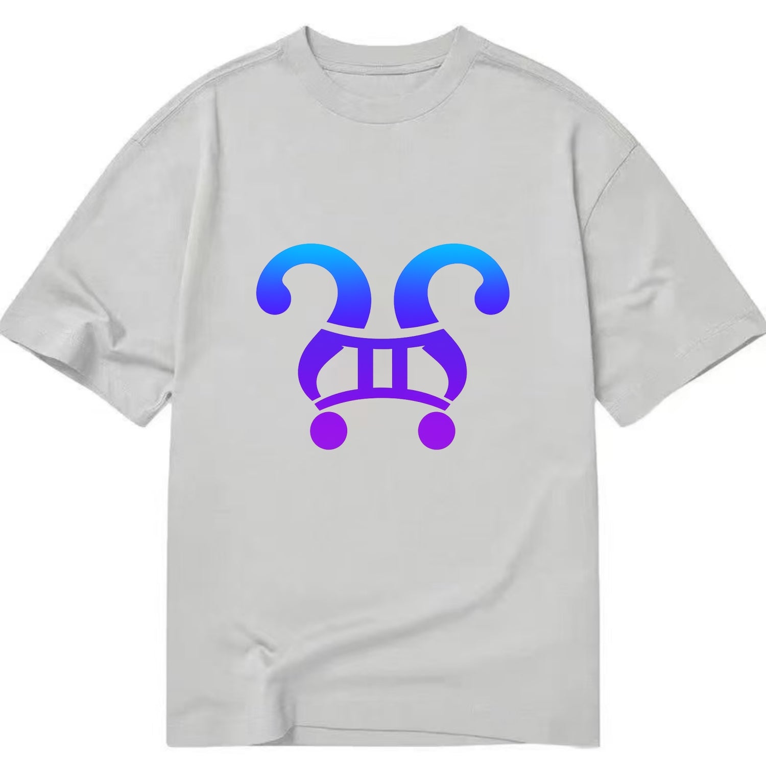 CURIOUS TWINS | Twin question marks | Endless curiosity | Seeking answers | - Classic T-shirt - Grey