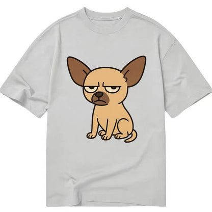 The Chihuahua Judging Silently - Classic T-shirt - Grey