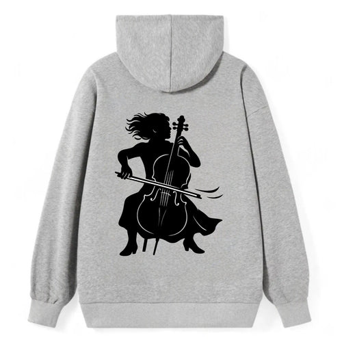 Cellist performing emotional solo - Classic Pullover Hoodie