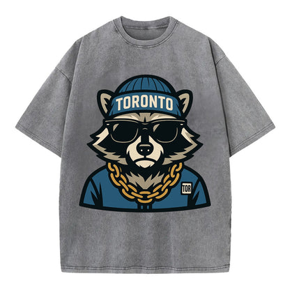 Toronto Raccoon - Vintage T-shirt - Grey
