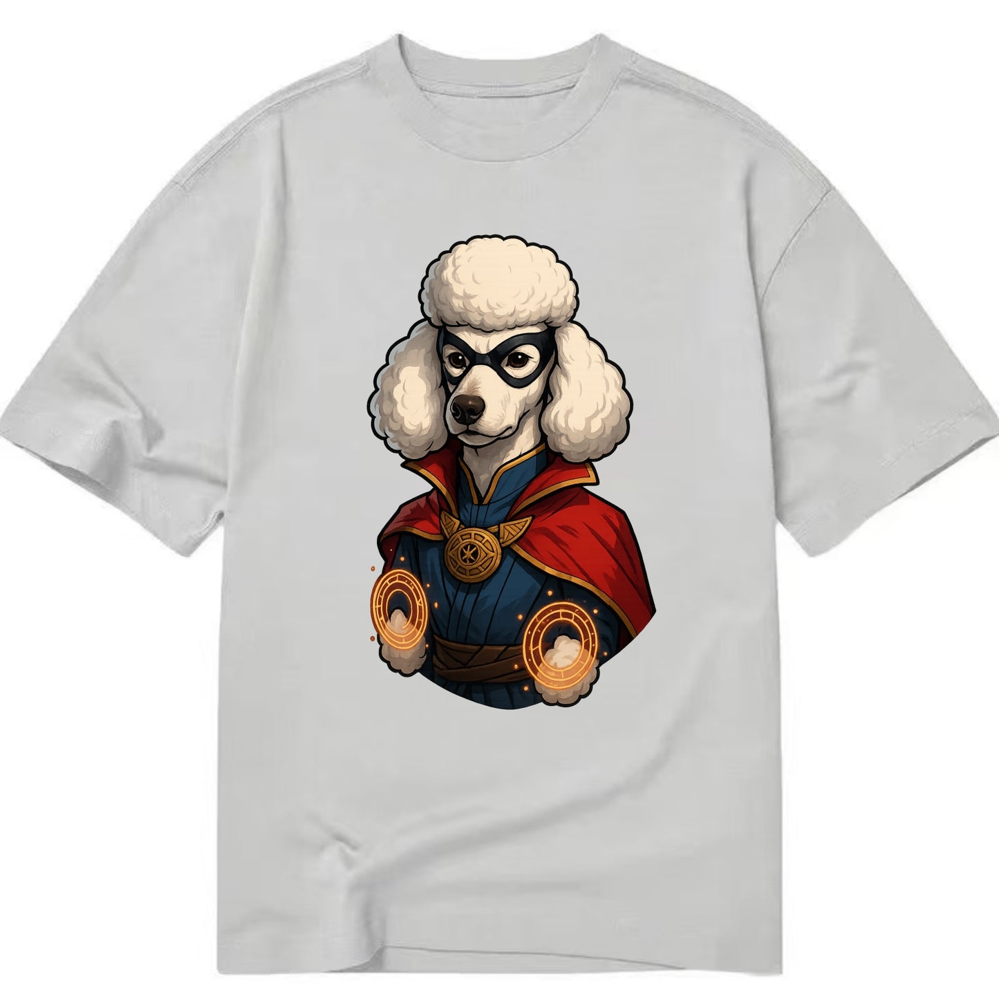Poodle Doctor Strange  - Classic T-shirt - Grey