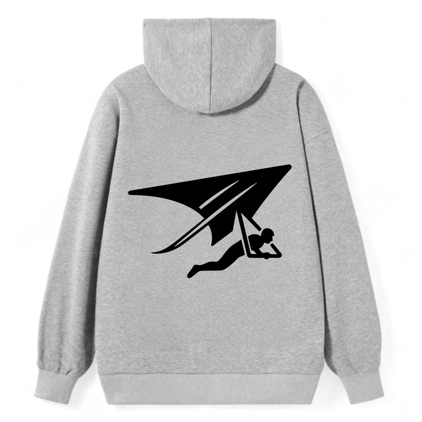 Hang glider soaring - Classic Pullover Hoodie - Grey
