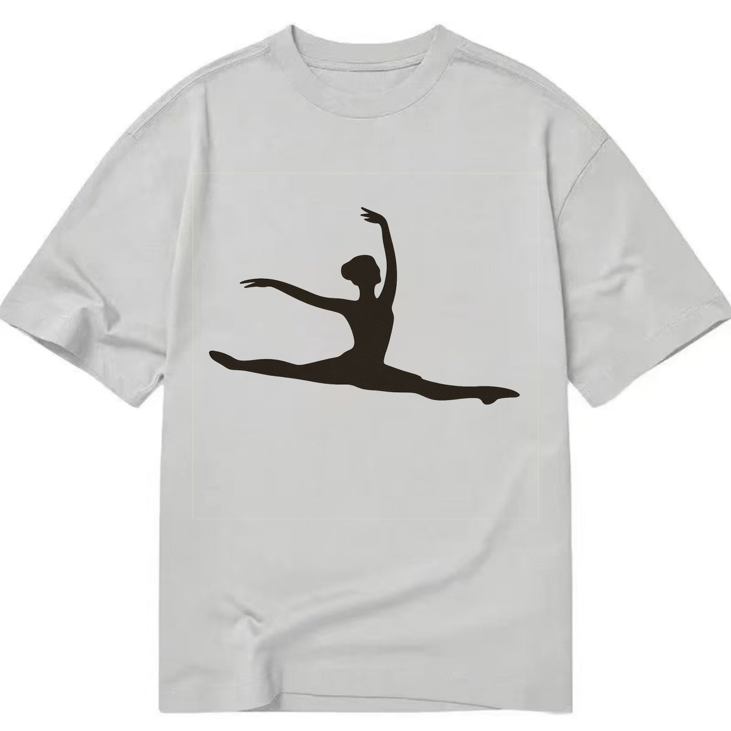 Ballet dancer in grand jete leap - Classic T-shirt - Grey
