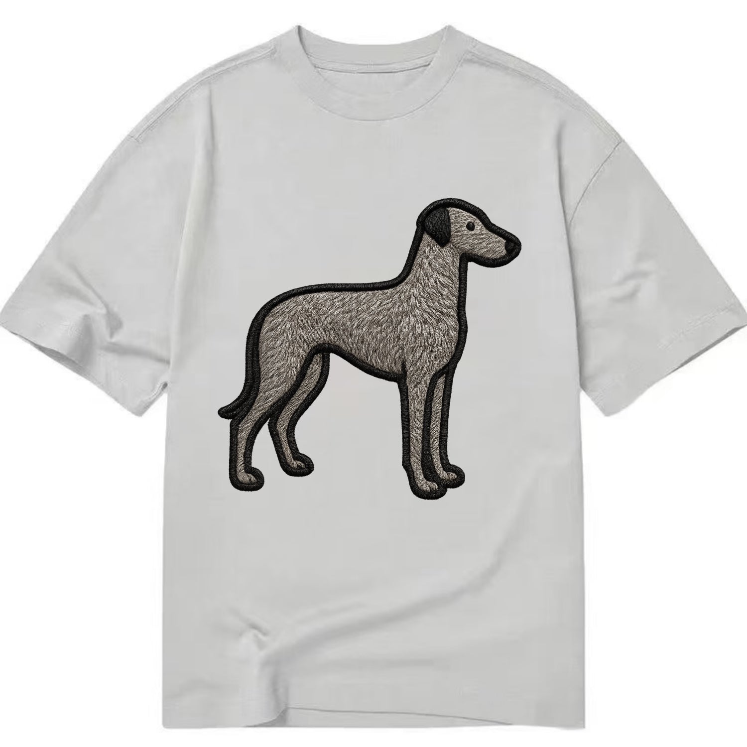 Scottish Deerhound - Trendy hound silhou - Classic T-shirt - Grey