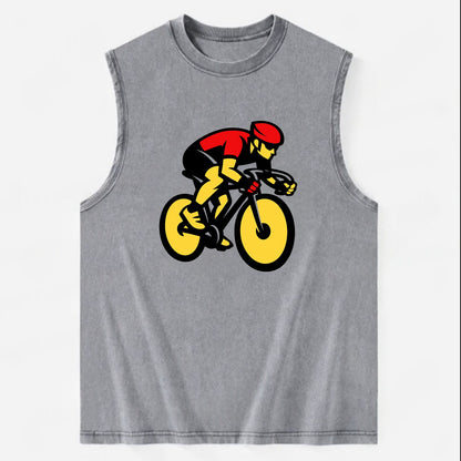 Speed Demon Cyclist - Vintage Washed Tank - Grey