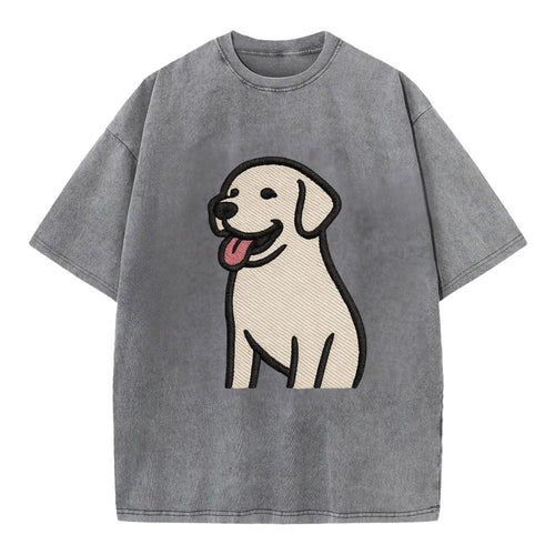 Labrador - Happy panting expression - Vi Vintage T-shirt