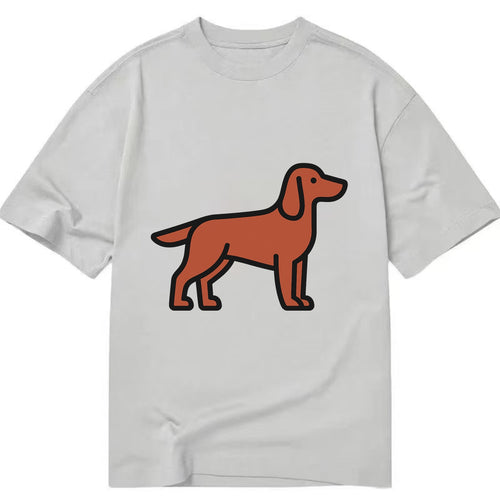 Irish Setter - Red/chestnut flat side profile - Classic T-shirt