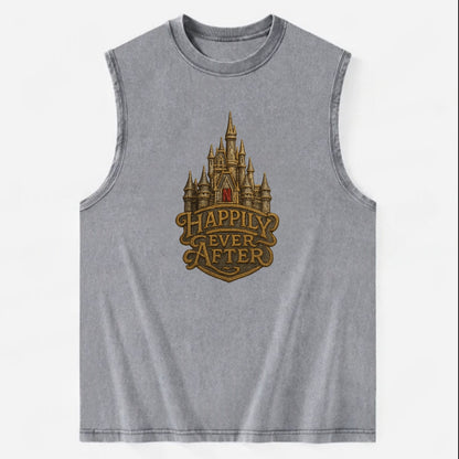 Happily Ever After  - Vintage Washed Tank - Grey
