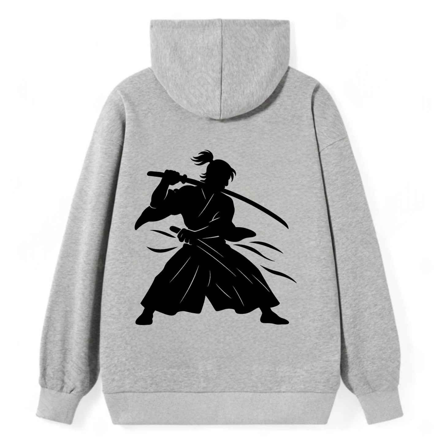 Japanese samurai sword draw - Classic Pullover Hoodie - Grey