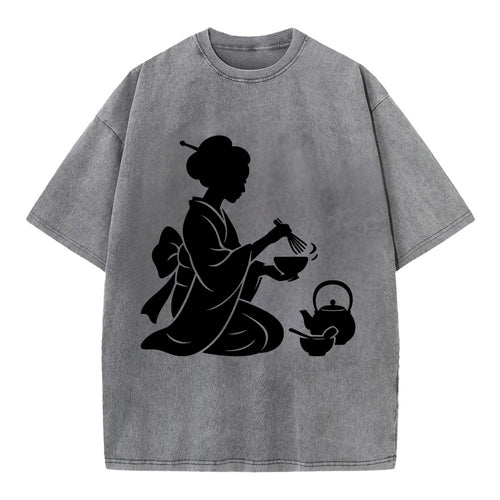 Geisha traditional tea ceremony - Vintage T-shirt