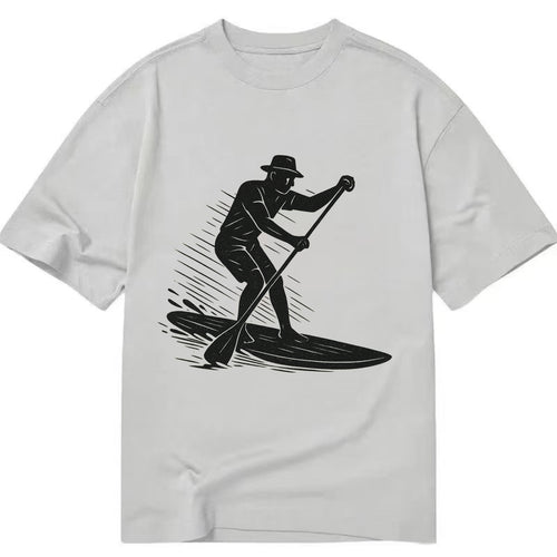 Stand-up paddleboarder on calm water - Classic T-shirt