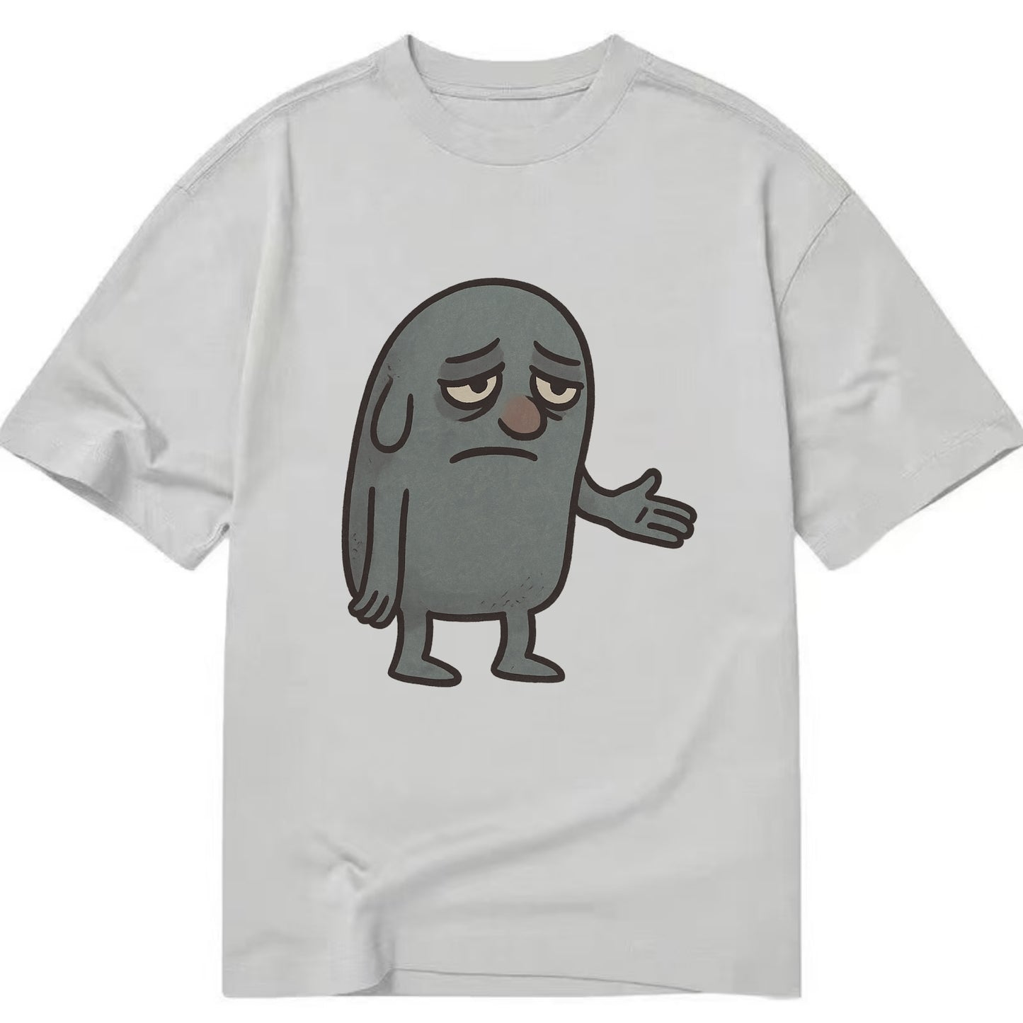 FOLLOWERS ARE GHOSTS | Transparent crowd following nobody - Classic T-shirt - Grey