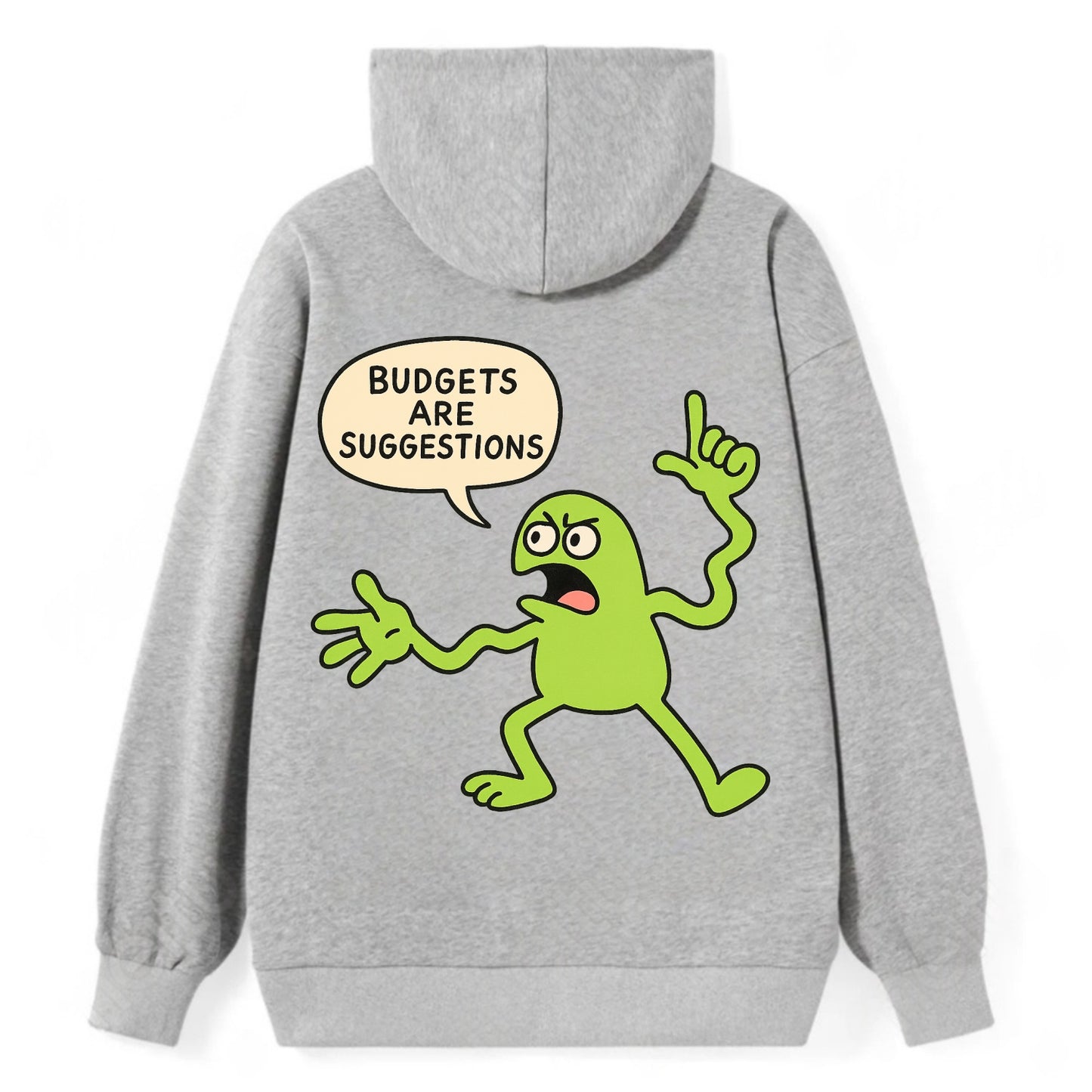 BUDGETS ARE SUGGESTIONS | Rebellious calculator - Classic Pullover Hoodie - Grey