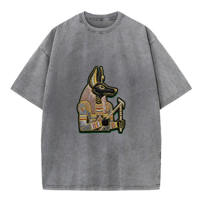 Anubis - Vintage T-shirt - Grey