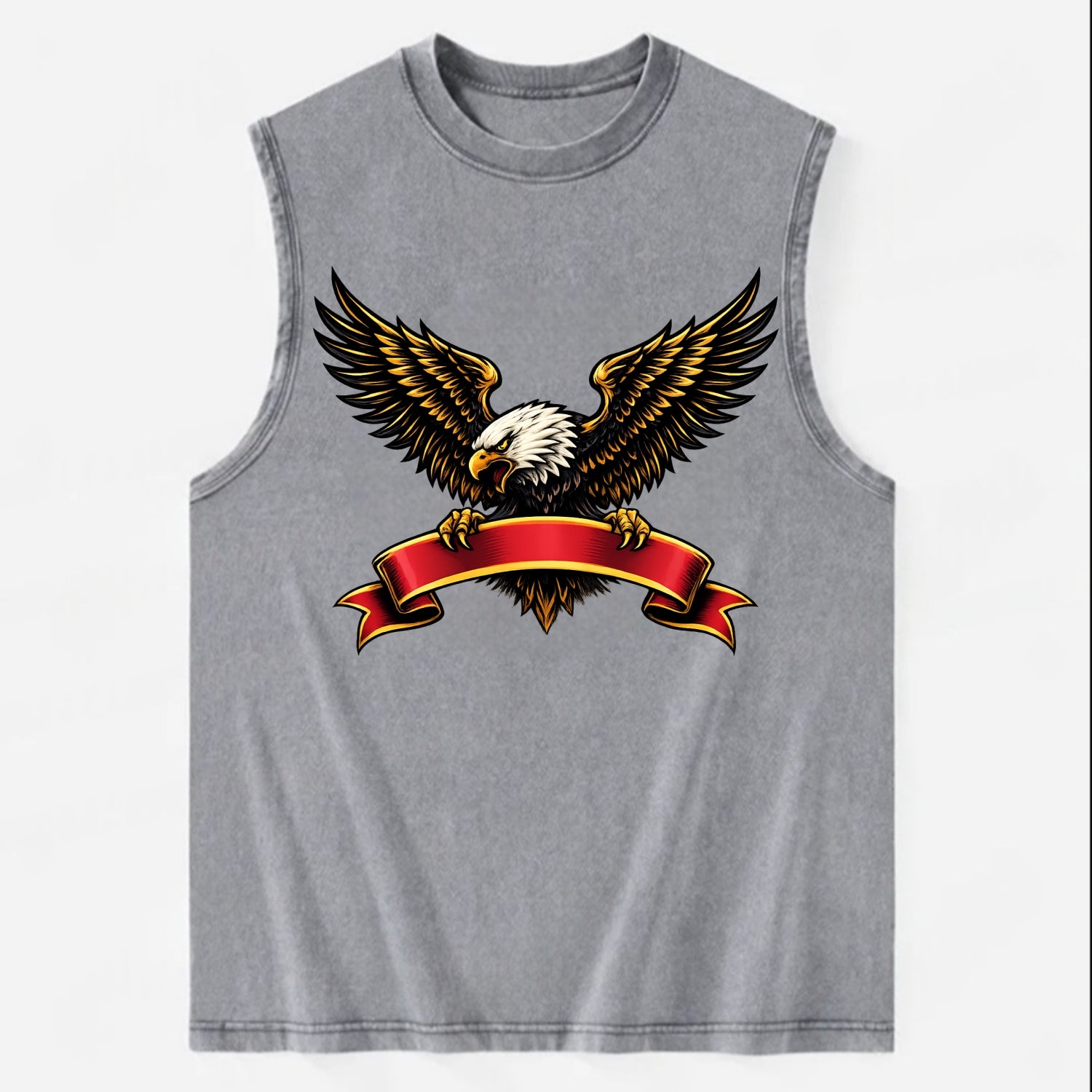 Eagle Banner - Vintage Washed Tank - Grey