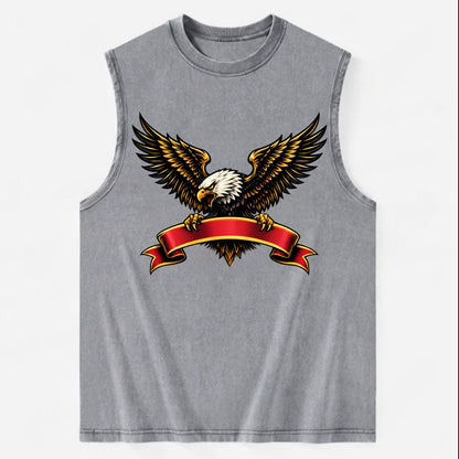 Eagle Banner - Vintage Washed Tank - Grey