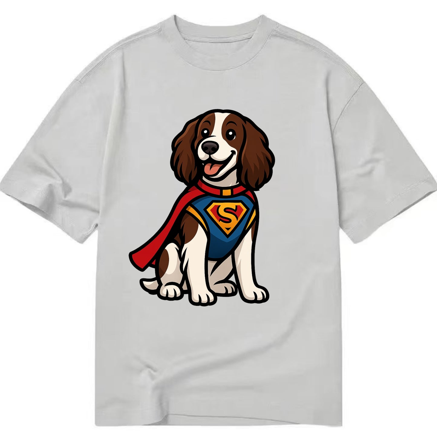Springer Spaniel Friendly Hero  - Classic T-shirt - Grey