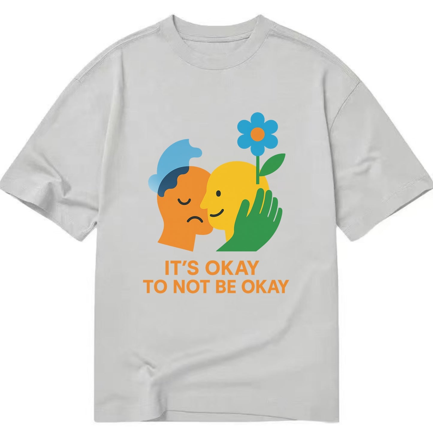 Mental health stigma fading as support grows - "It's Okay to Not Be Okay" - - Classic T-shirt - Grey