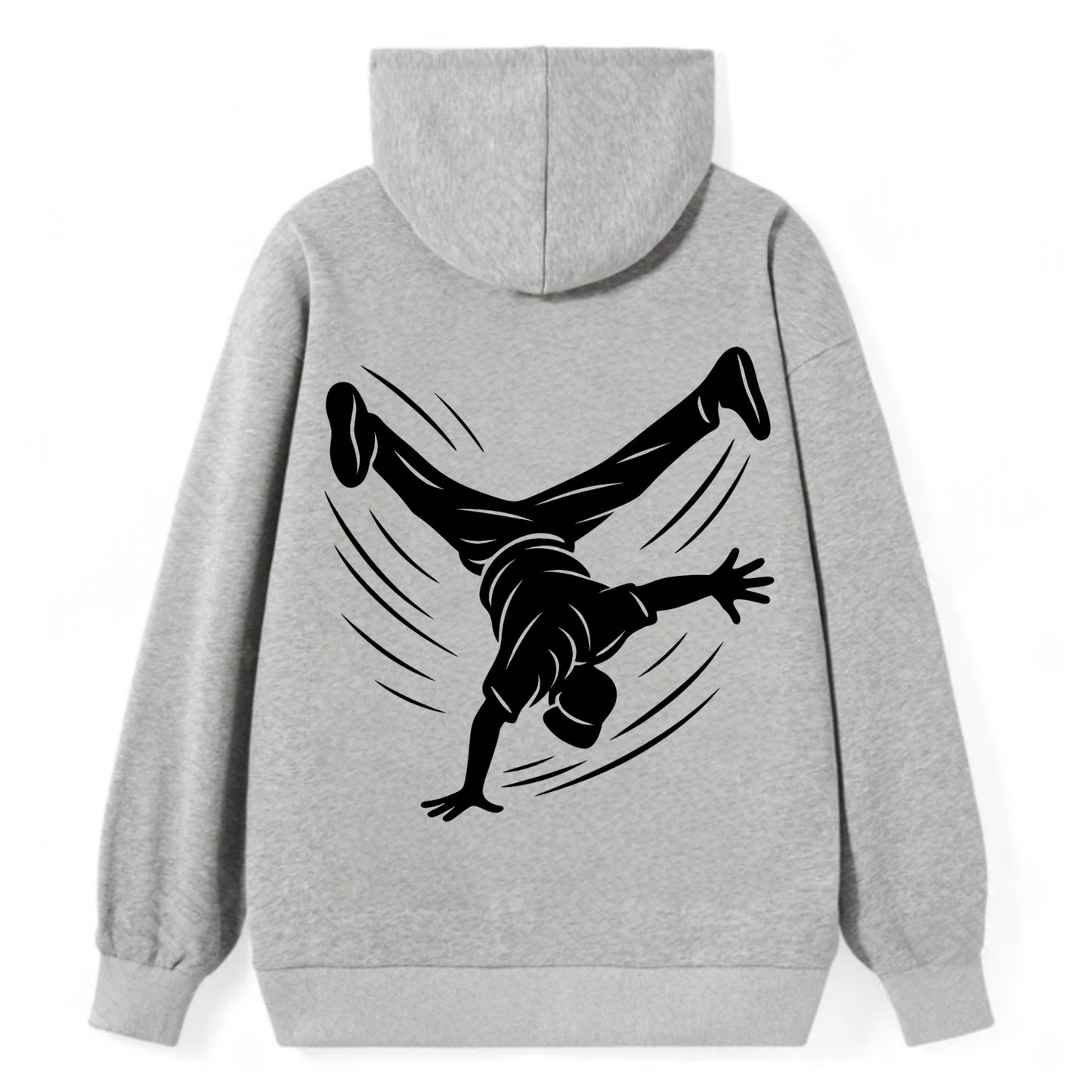 Breakdancer windmill move - Classic Pullover Hoodie - Grey