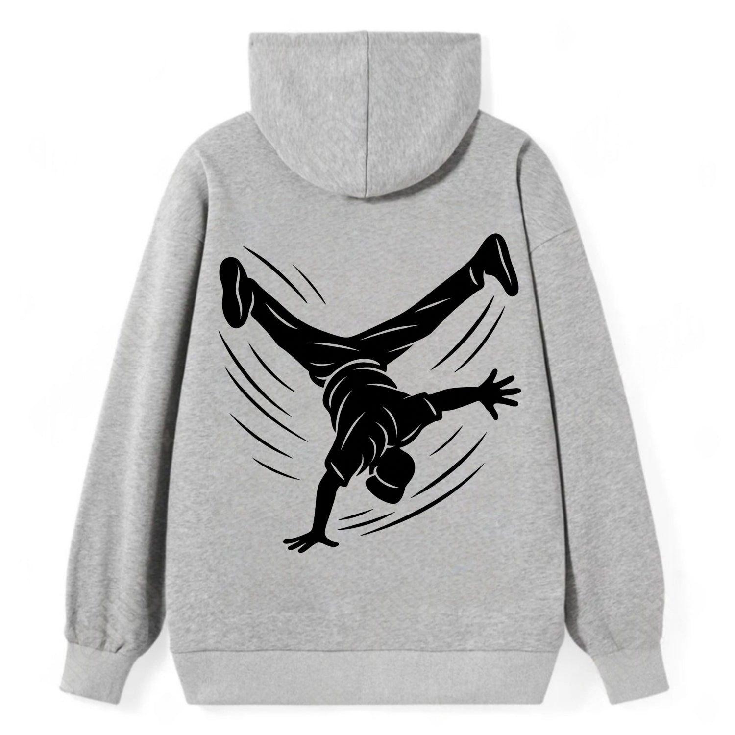 Breakdancer windmill move - Classic Pullover Hoodie - Grey