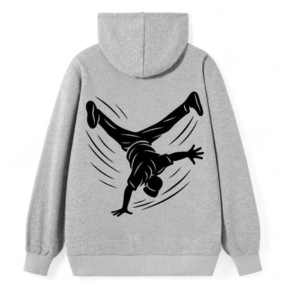 Breakdancer windmill move - Classic Pullover Hoodie - Grey