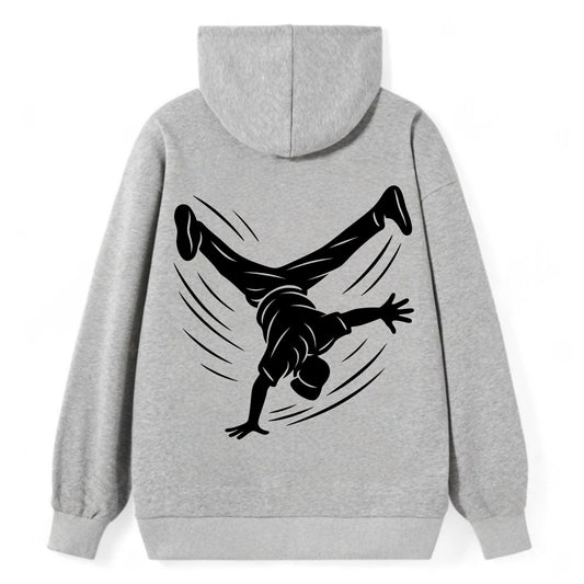 Breakdancer windmill move - Classic Pullover Hoodie - Grey