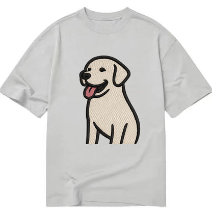 Labrador - Happy panting expression - Cl Classic T-shirt - Grey