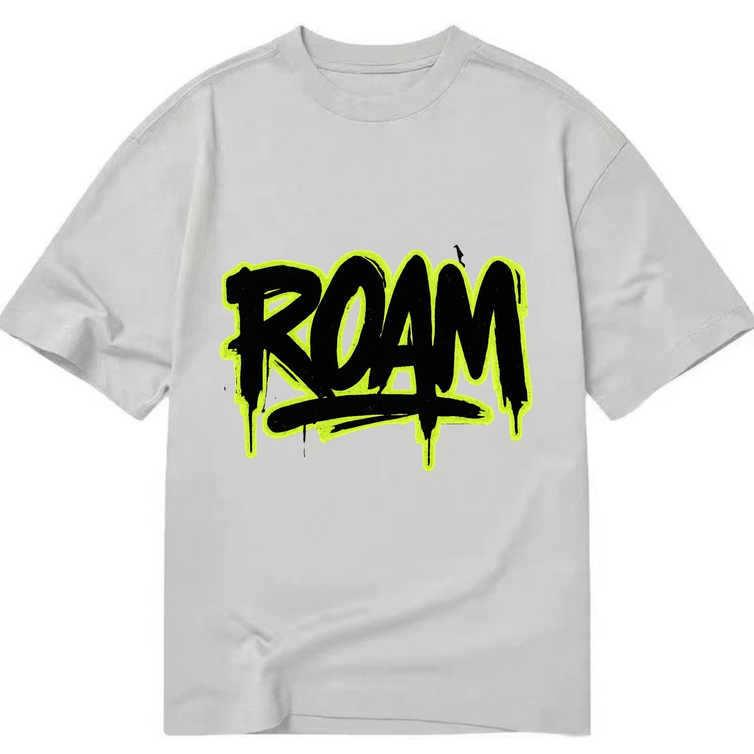 Bold typography design - "ROAM" - wander freely, no destination needed - Classic T-shirt - Grey