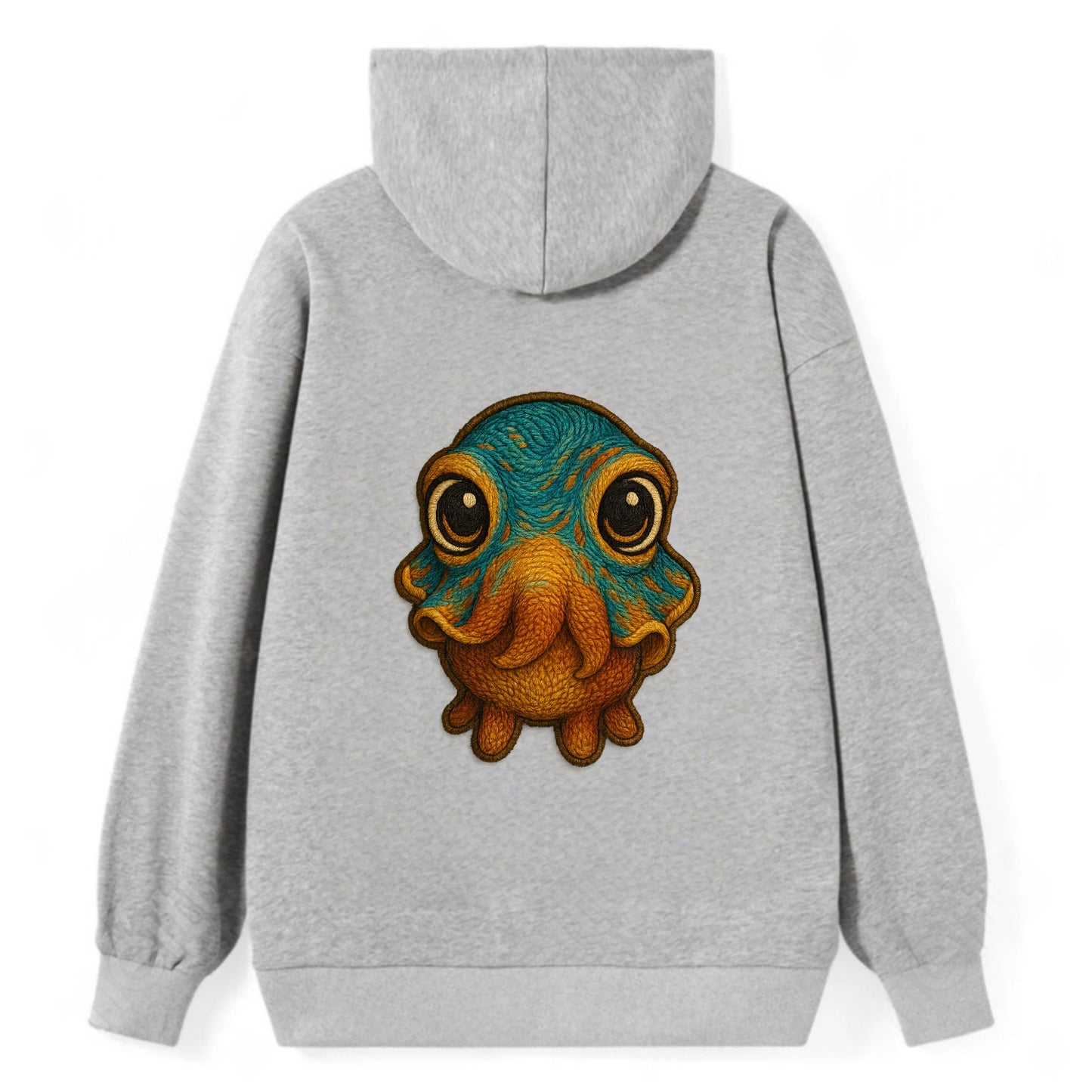 Baby Cuttlefish - color-changing skin, W-shaped pupil, front-facing, - Classic Pullover Hoodie - Grey