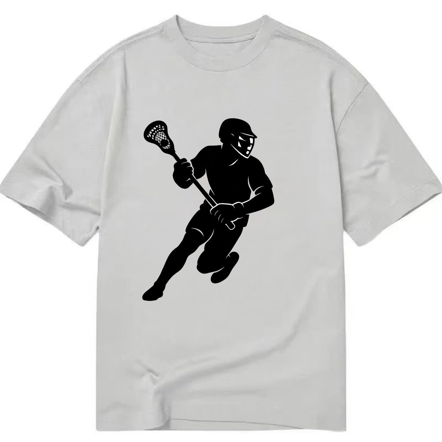 Lacrosse player cradling stick - Classic T-shirt - Grey