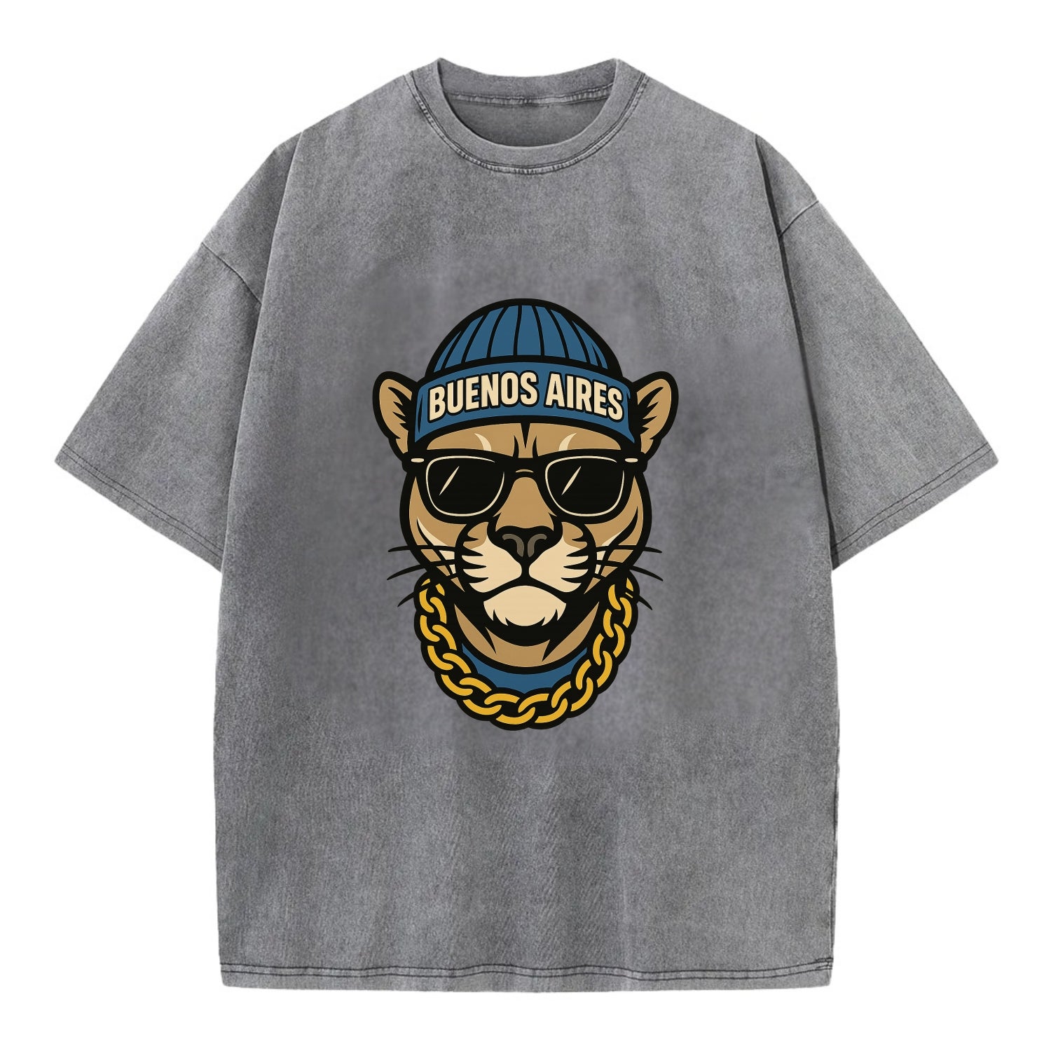 Buenos Aires Puma - Vintage T-shirt - Grey