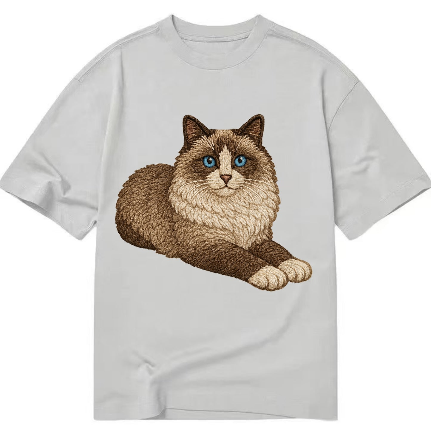 Ragdoll  relaxed lying down with head up Classic T-shirt - Grey