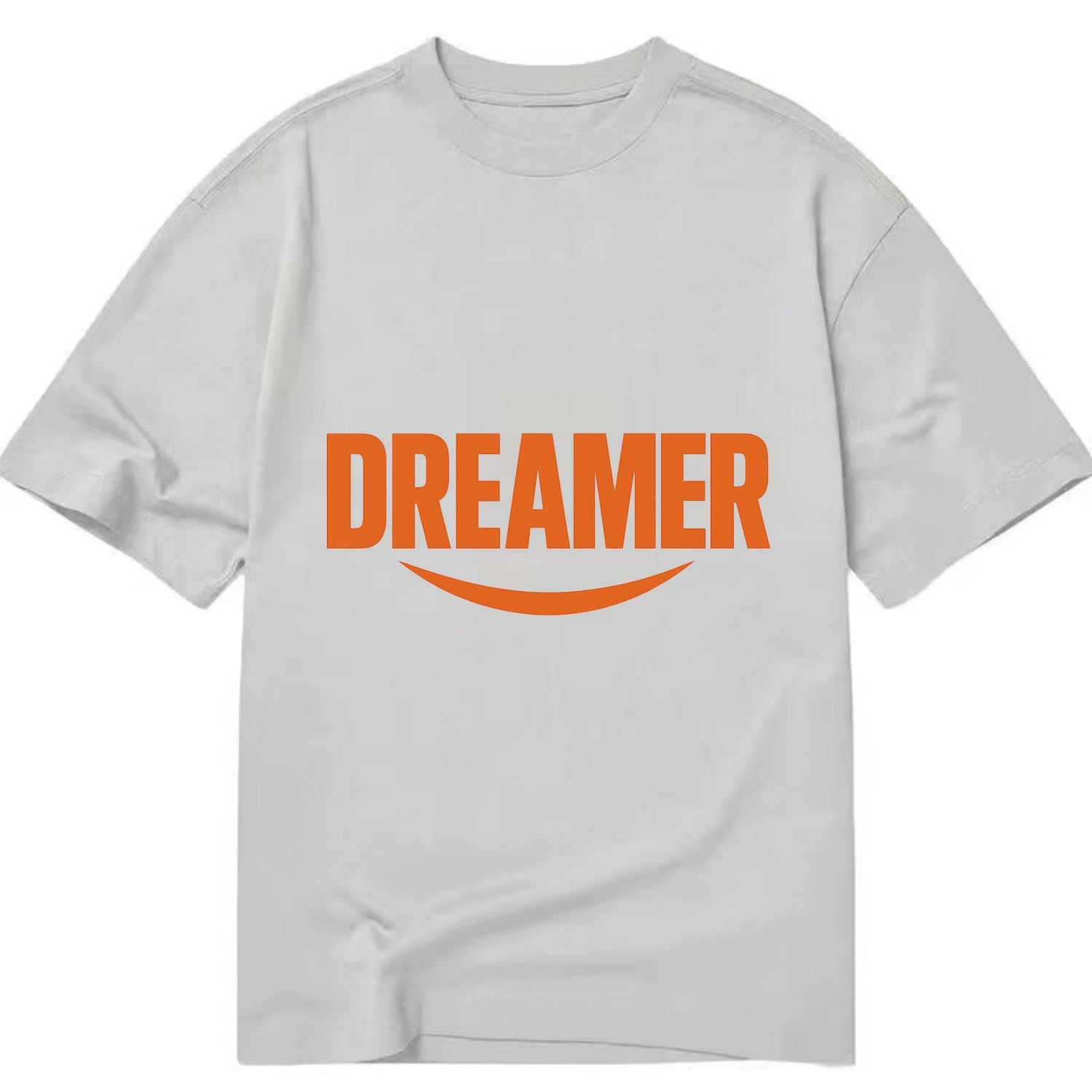 Bold typography design - "DREAMER" - imagination, seeing possibilities - Classic T-shirt - Grey