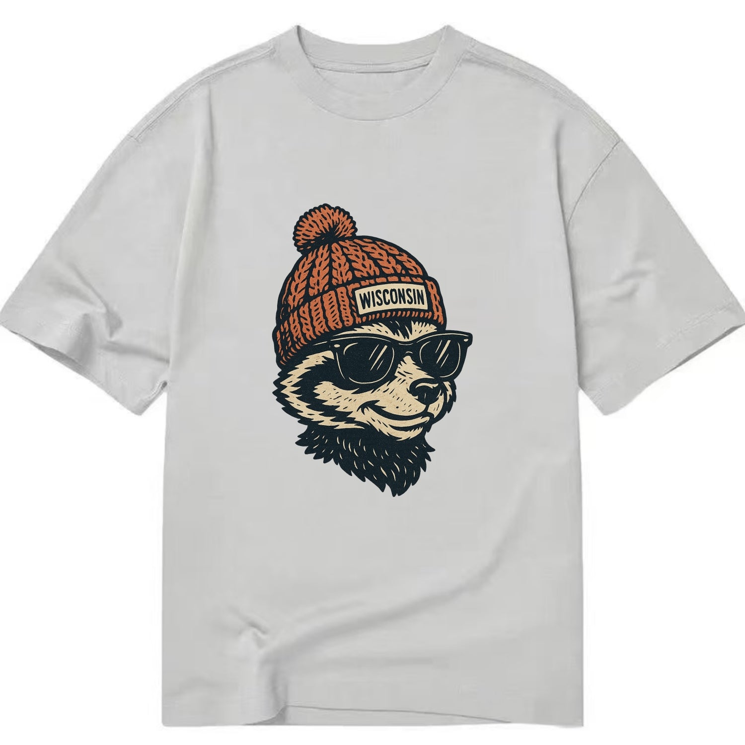 Madison Badge - Classic T-shirt - Grey