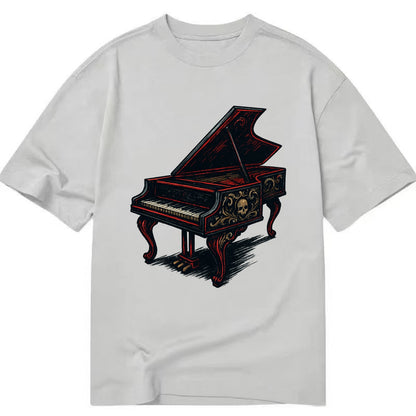 Harpsichord with baroque decorative styling - Classic T-shirt - Grey