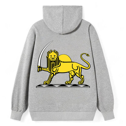 Lion Of The Rising Blade - Classic Pullover Hoodie - Grey
