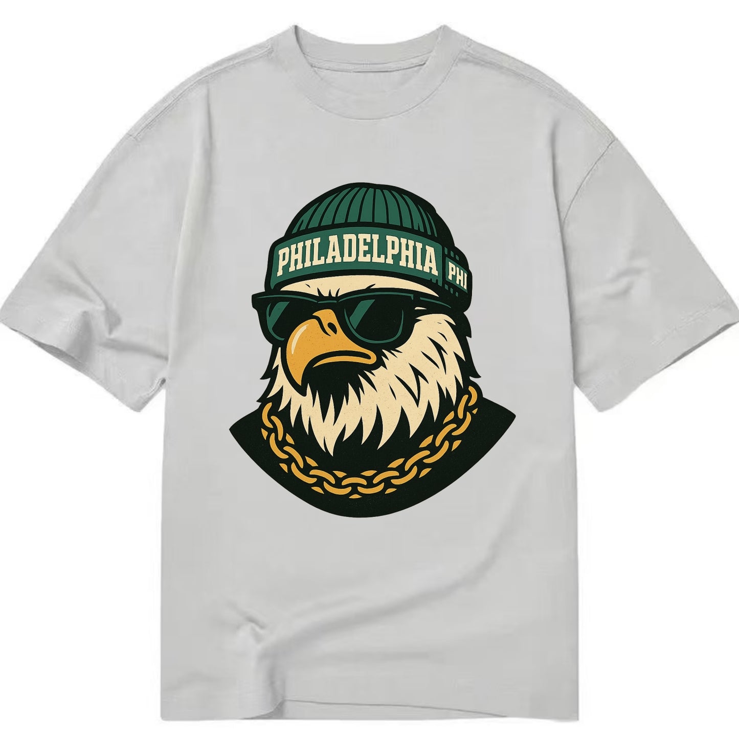 "eagle" "philadelphia" "phi" "green" "us East" - Classic T-shirt - Grey