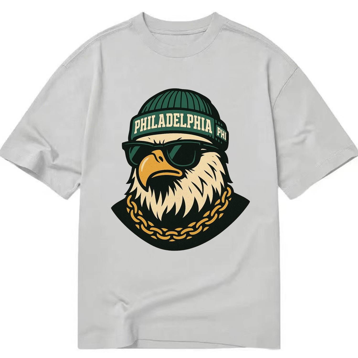 "eagle" "philadelphia" "phi" "green" "us East" - Classic T-shirt - Grey