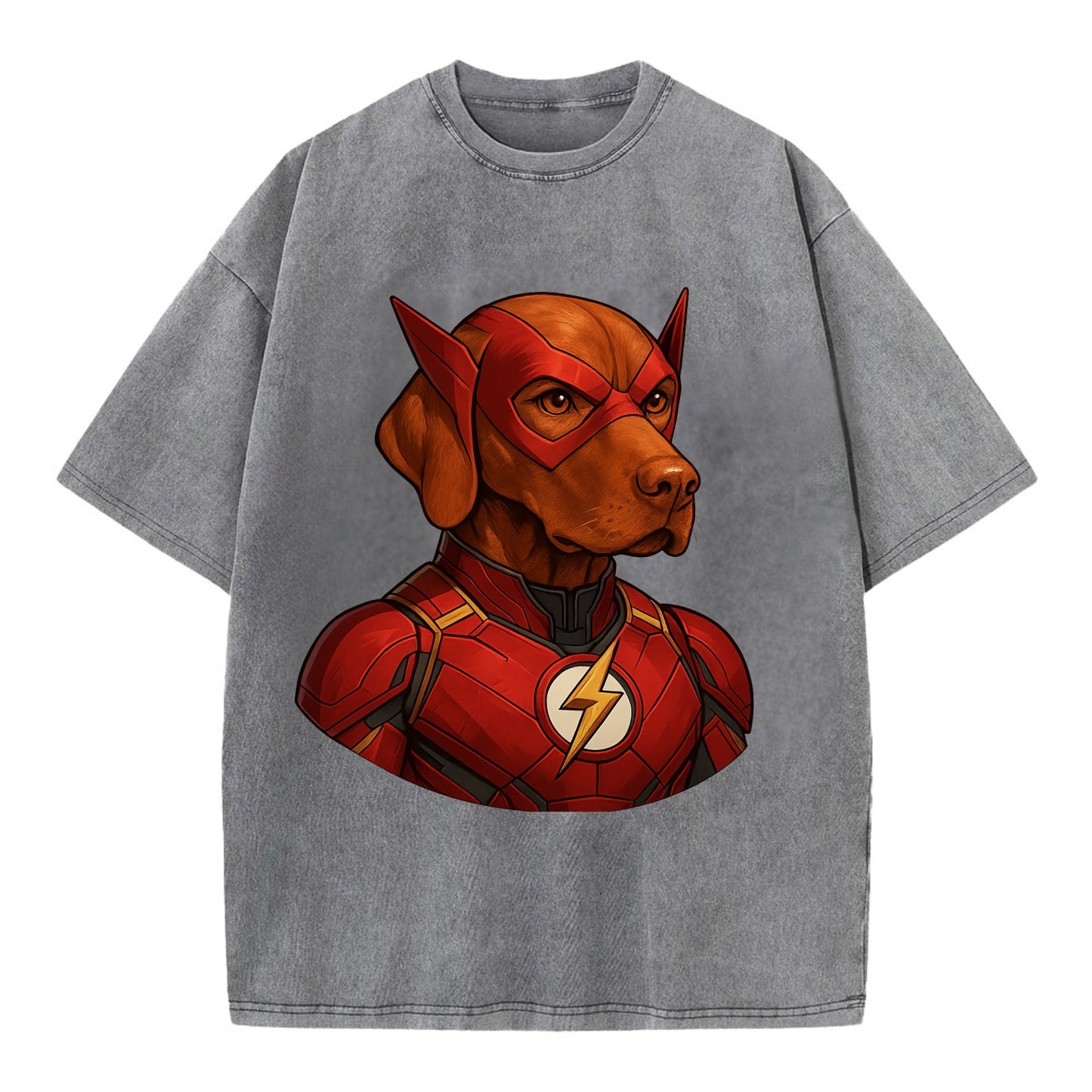Vizsla Speed Hero  - Vintage T-shirt - Grey