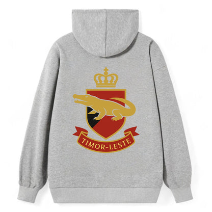 Timor-Leste Royal Logo  - Classic Pullover Hoodie - Grey