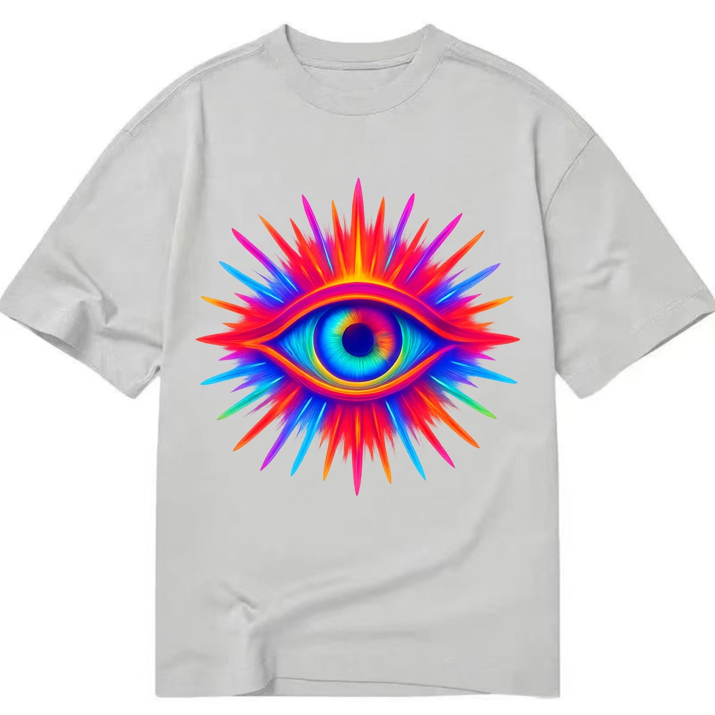 Rainbow Third Eye - Prismatic eye radiat Classic T-shirt - Grey