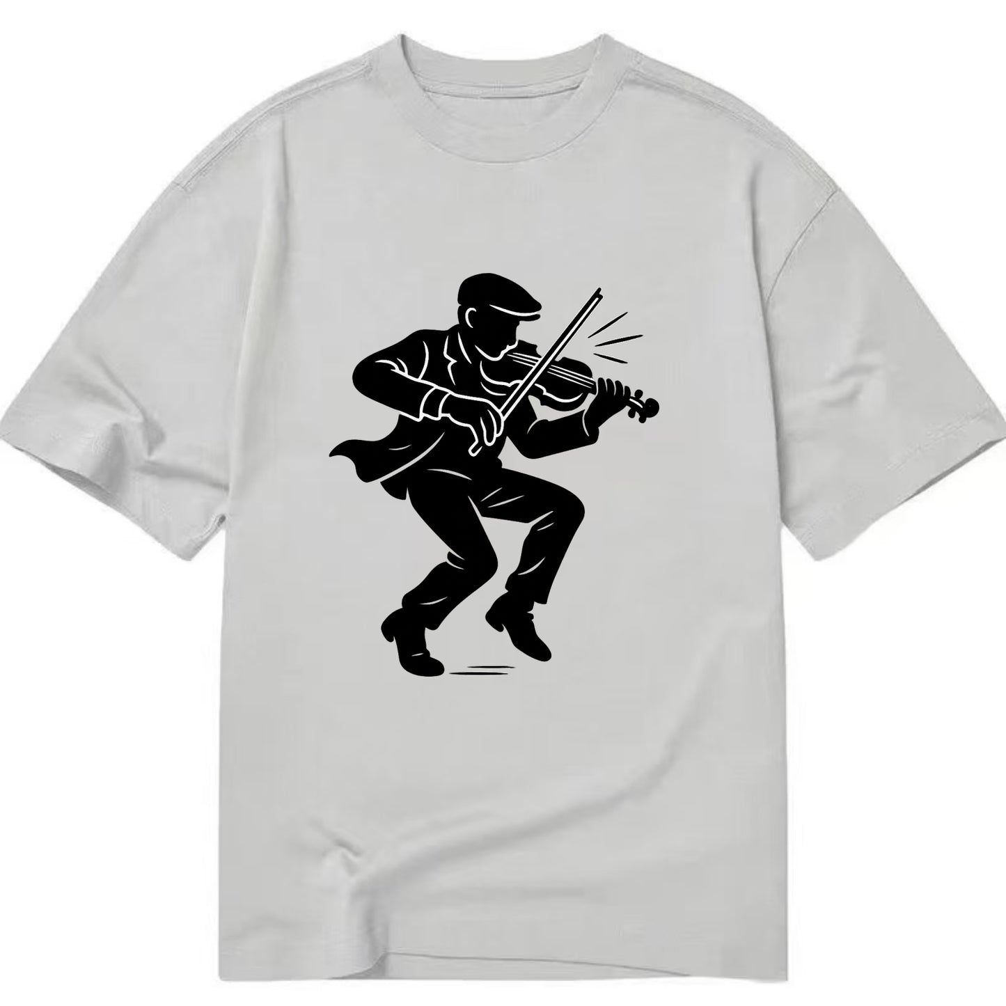 Irish folk musician traditional jig - Classic T-shirt - Grey