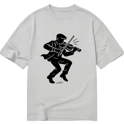 Irish folk musician traditional jig - Classic T-shirt - Grey