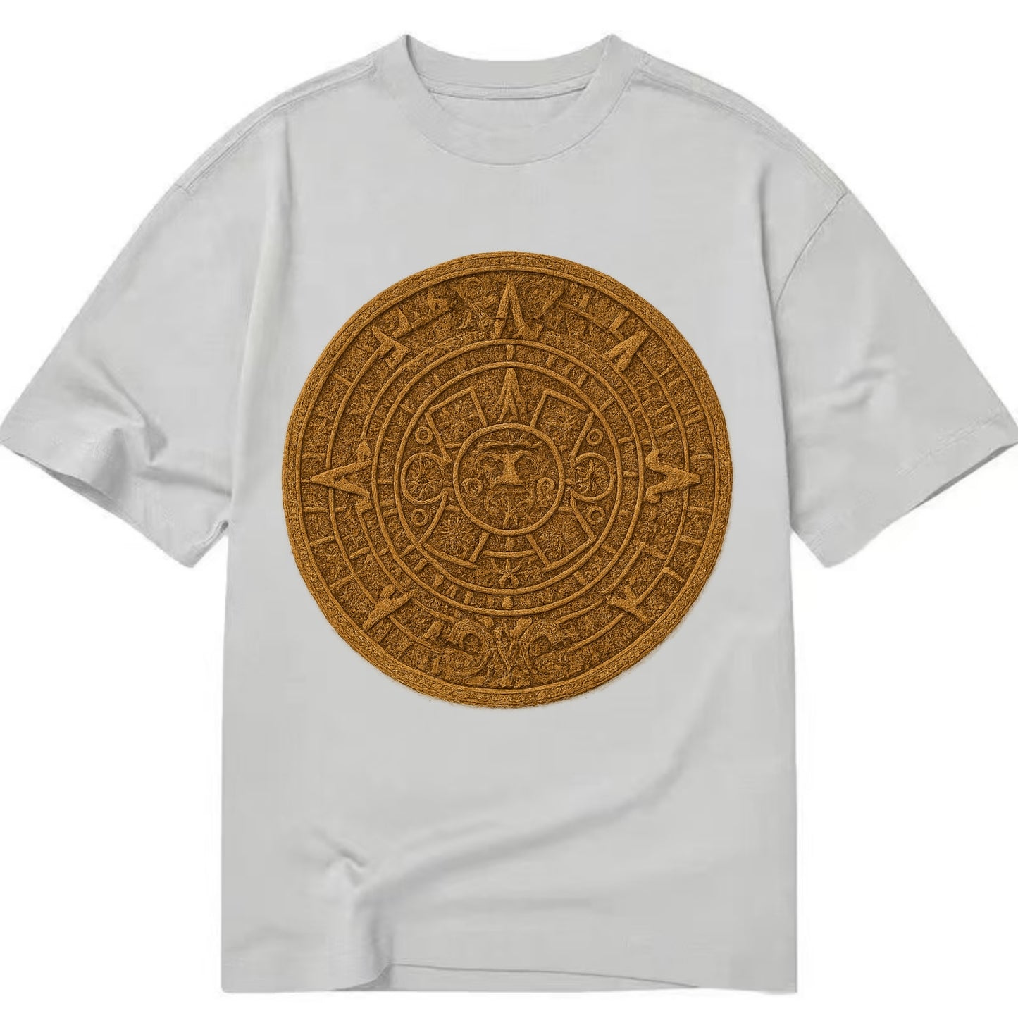 Aztec Calendar  - Classic T-shirt - Grey