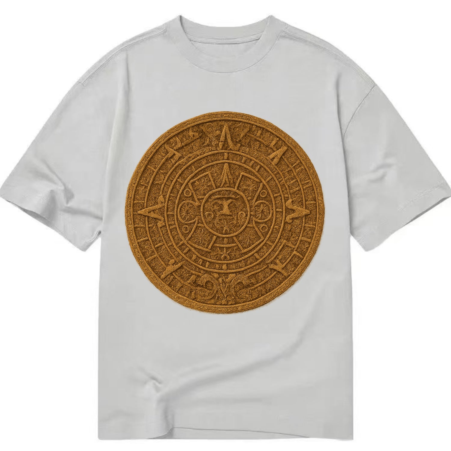Aztec Calendar  - Classic T-shirt - Grey