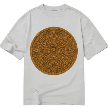 Aztec Calendar  - Classic T-shirt - Grey